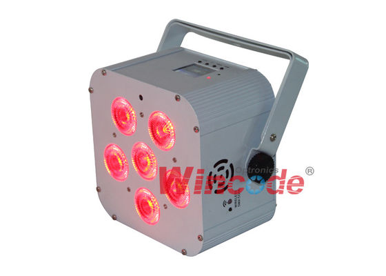 قیمت خوب WiFREE Par 6 چراغ های صحنه با باتری 6 × 18W RGBWA + UV با صفحه نمایش LCD رنگارنگ آنلاین