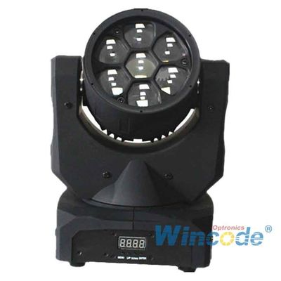 قیمت خوب کنترل هوشمند LED حرکت نور سر 7 * 10W 0-100٪ خطی Dimmer با 16 بیت آنلاین