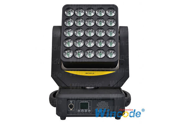 قیمت خوب کنترل فردی LED حرکت چراغ سر 25 * 12W جلوه های گرافیکی با موتورهای 3 فاز آنلاین