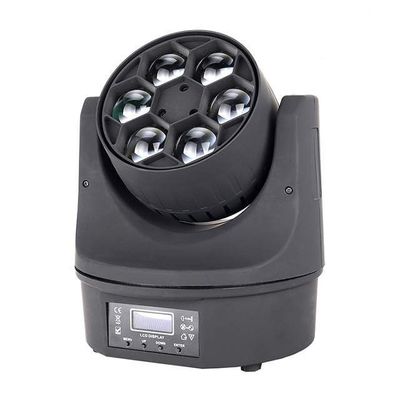 قیمت خوب چشم زنبور LED حرکت سر نور کوچک اندازه 6 * 15W RGBW برای حزب UL FCC آنلاین