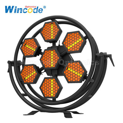 قیمت خوب Halogan Retro Flash Strobe 2900K LED اثر نور 7 چشم نوع چرخ آنلاین