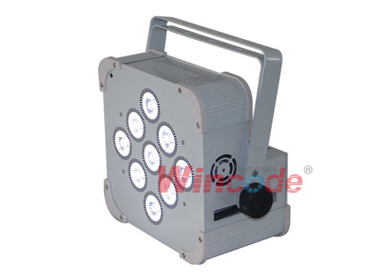 قیمت خوب RGB سه در یک باتری روشنایی صحنه 9 × 6W بی سیم LED روشنایی برای دیسکو آنلاین