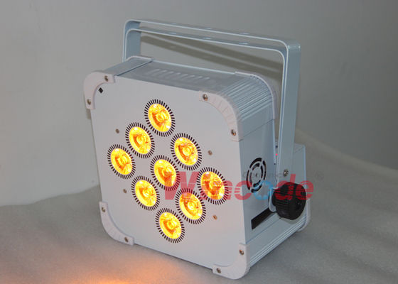 قیمت خوب 9 × 8W RGBW 4 در 1 باتری بی سیم روشنایی LED 12000mAH رنگ های پیش تنظیم شده آنلاین