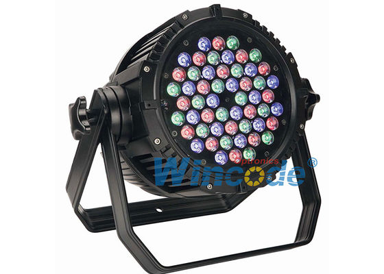 قیمت خوب کنترل مستقل LED پار 54 × 3W RGBW ضد آب ، حرفه ای روشنایی صحنه 8 کانال آنلاین