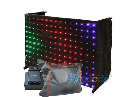 قیمت خوب SMD RGB P20 انعطاف پذیر پرده LED تصویر اثرات DMX512 شکل پرده ستاره آنلاین