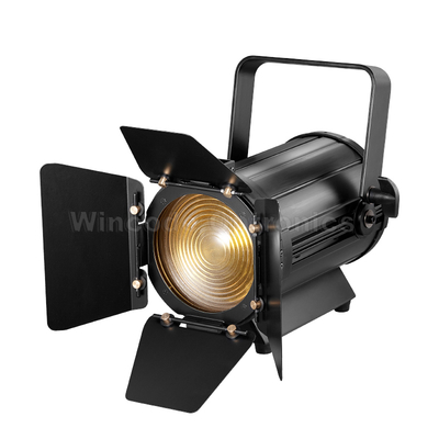 قیمت خوب چراغ فوکوس Fresnel LED RGBW 200 وات، طول عمر 50000 ساعت، کنترل DMX آنلاین