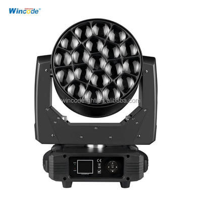 قیمت خوب 19*15W LED RGBW 4 in 1 Beam Moving Head Light with 50000 Hours Lifespan for Night Club and Wedding آنلاین